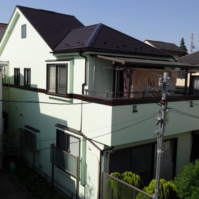 2015-04_杉並区_Ｙ様邸_外壁屋根塗装工事